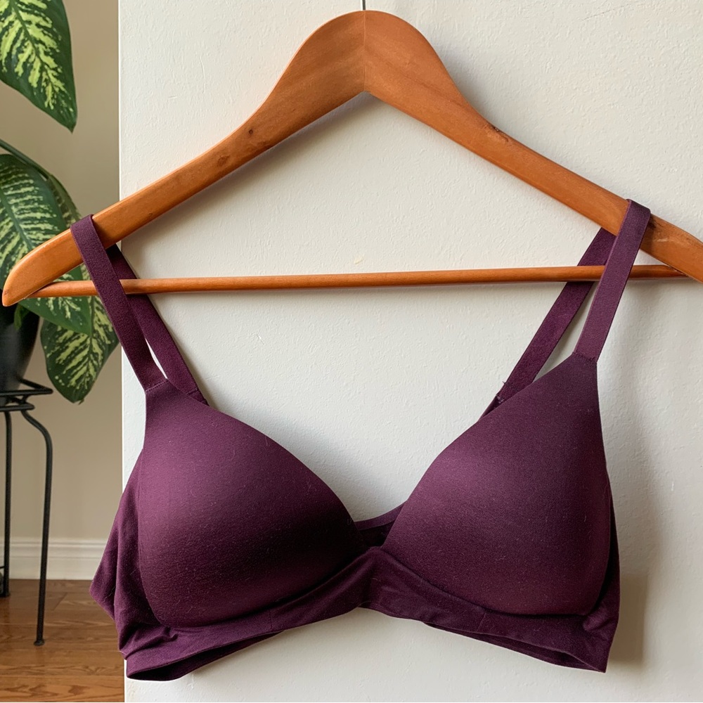 Aerie Burgundy Bralette, Wireless 34B